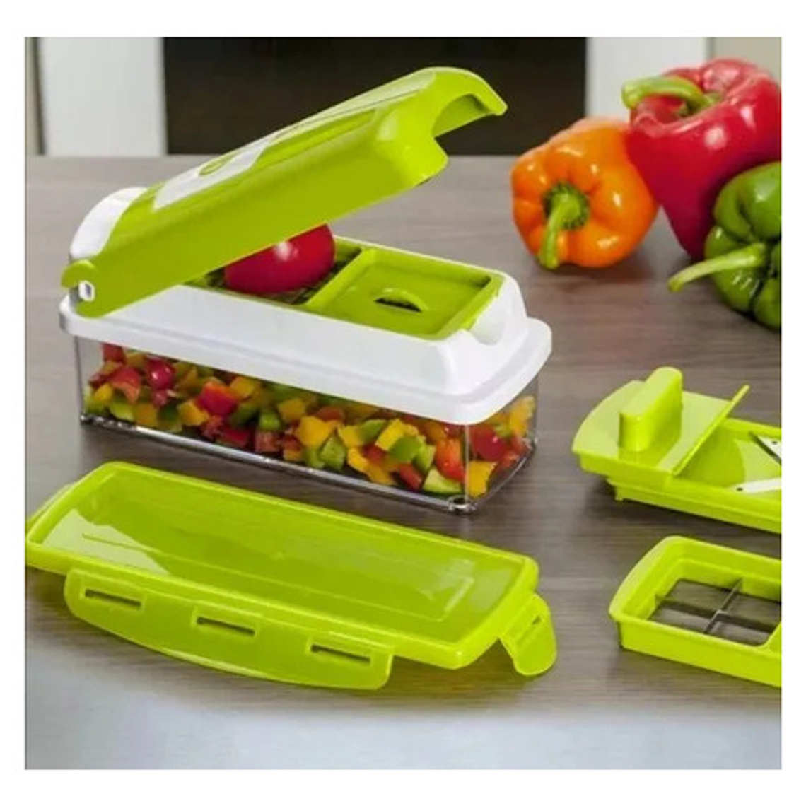Rallador Picador Multiuso De Frutas Y Verduras 12 Pzs 4