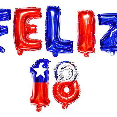 Globo Metalico Feliz 18 Fechas Patrias