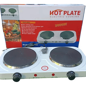 Cocina Encimera Eléctrica Portátil De 2 Platos Cocinilla