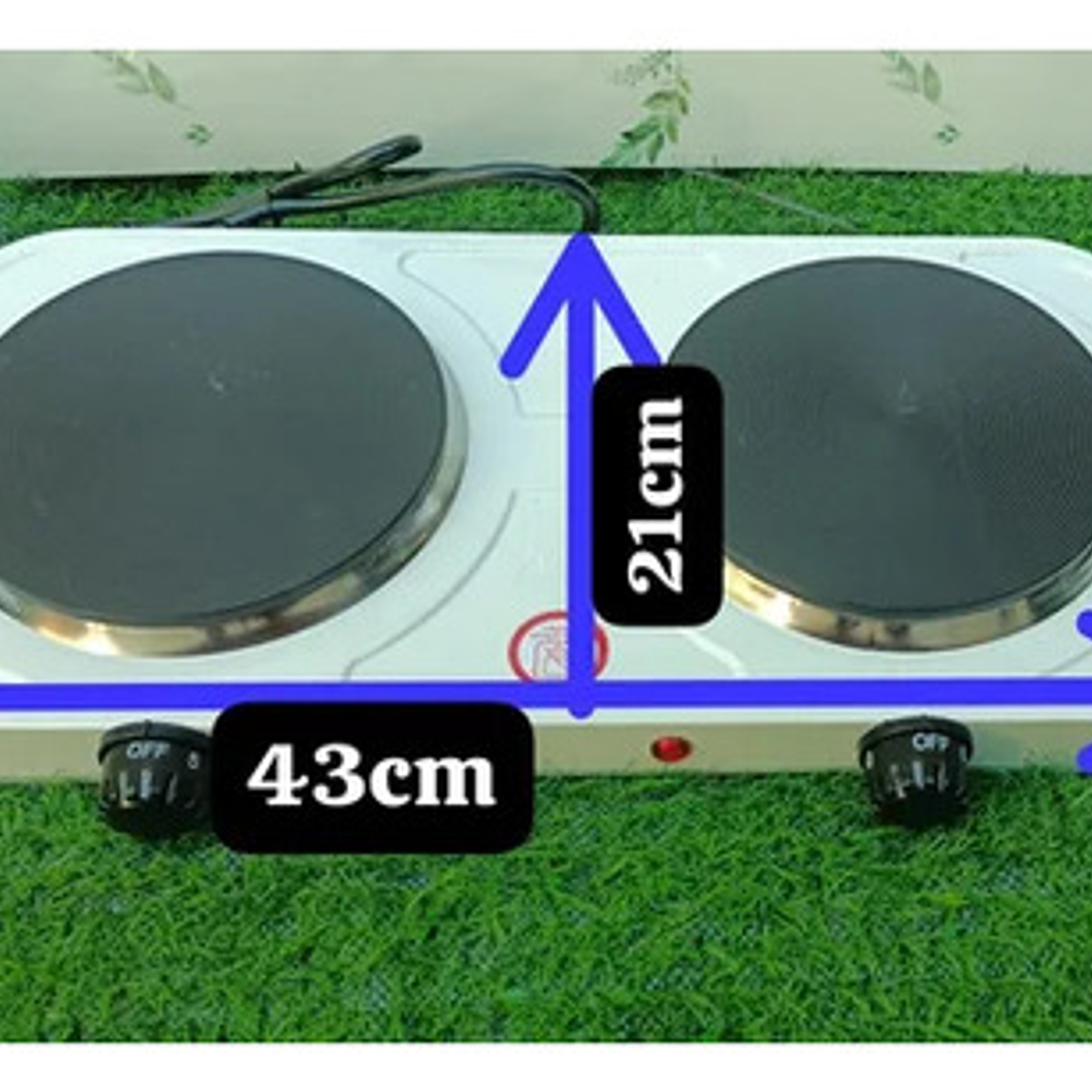 Cocina Encimera Eléctrica Portátil De 2 Platos Cocinilla 3