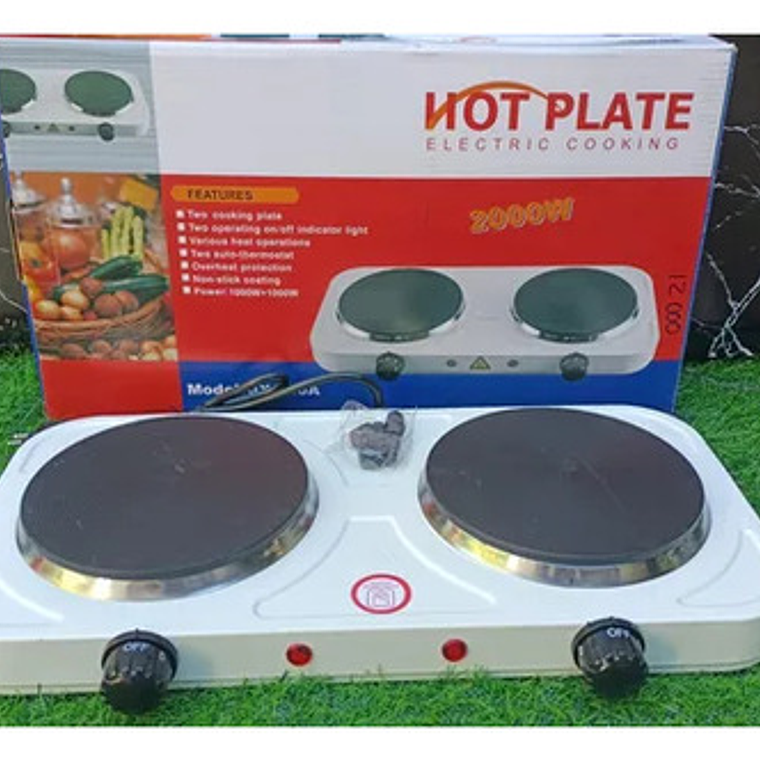 Cocina Encimera Eléctrica Portátil De 2 Platos Cocinilla 7