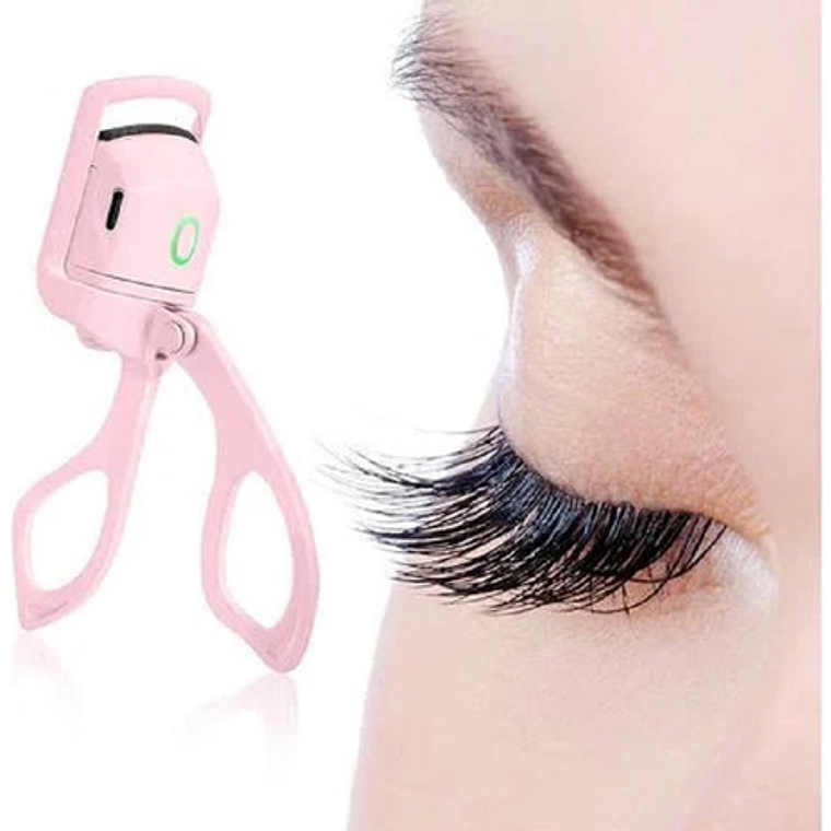 Rizador De Pestañas Eléctrico De Larga Duración Carga Usb Color Rosa 5