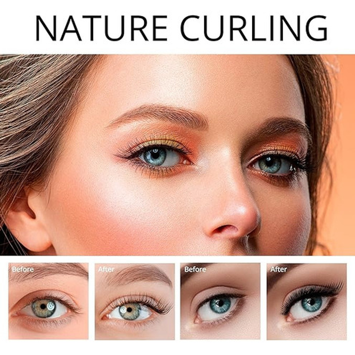 Rizador De Pestañas Eléctrico De Larga Duración Carga Usb Color Rosa 7