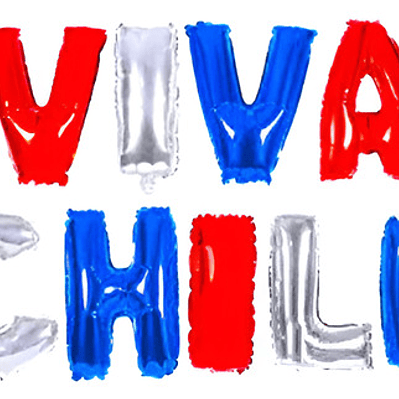 Set Globos Viva Chile Fechas Patrias