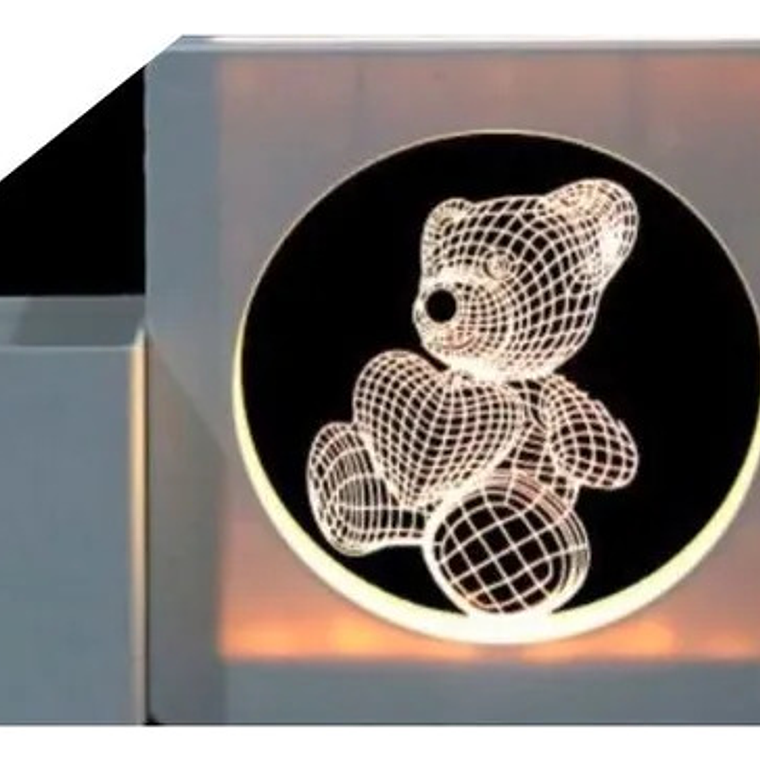 Organizador De Escritorio Porta Lapices Lampara 1