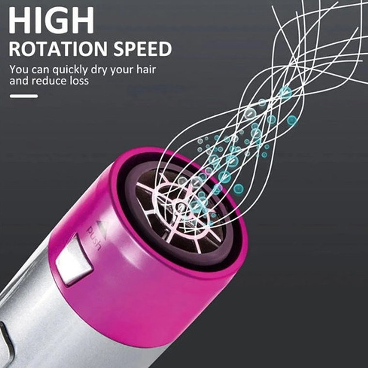 Cepillo Secador/alisador/voluminizador Genérica 5en1 Lila 5