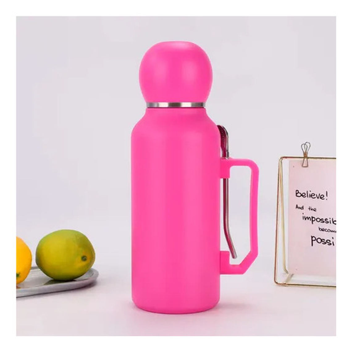 Termo Matero 1.3 Litros Acero Inoxidable + Mate Y Bombilla 2