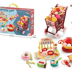 Juguete Carrito De Supermercado 66 Piezas