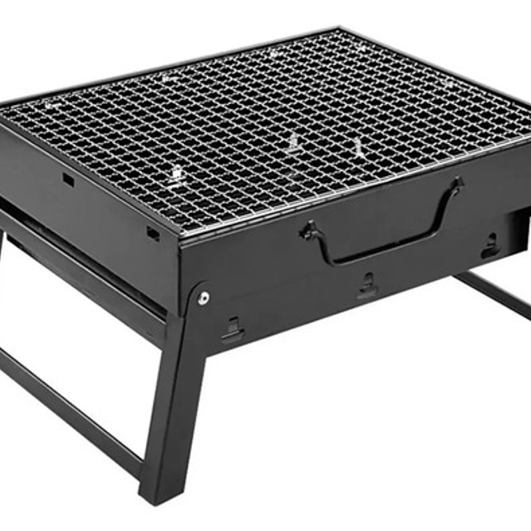 Parrilla Móvil Genérica Genérica 33cm De Ancho 30cm De Alto 23cm De Profundidad Negra 2