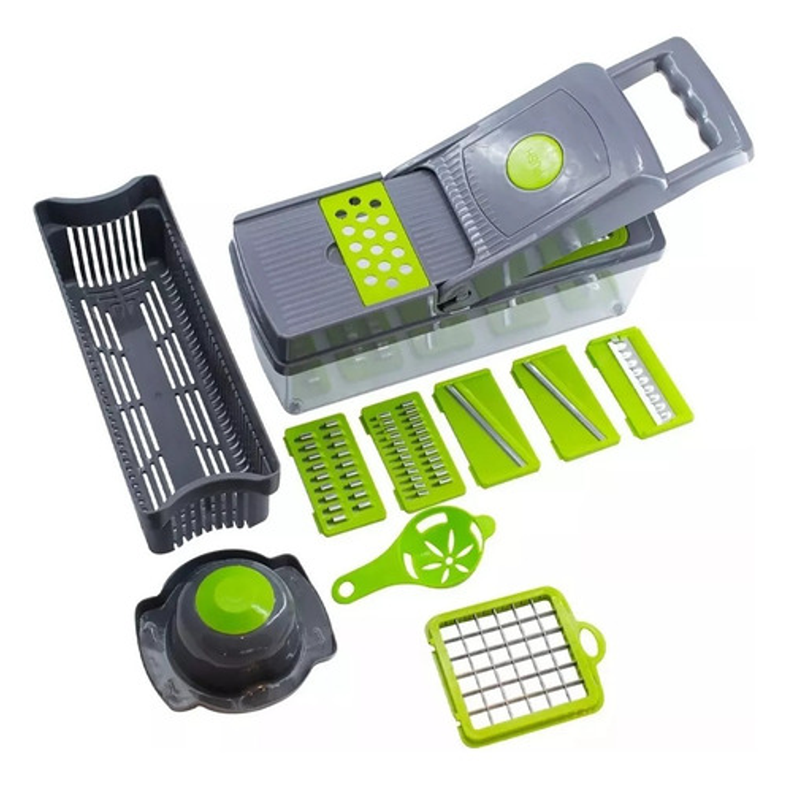 Mandolina Picador Cortador Rallador De Verduras 14 Piezas 6