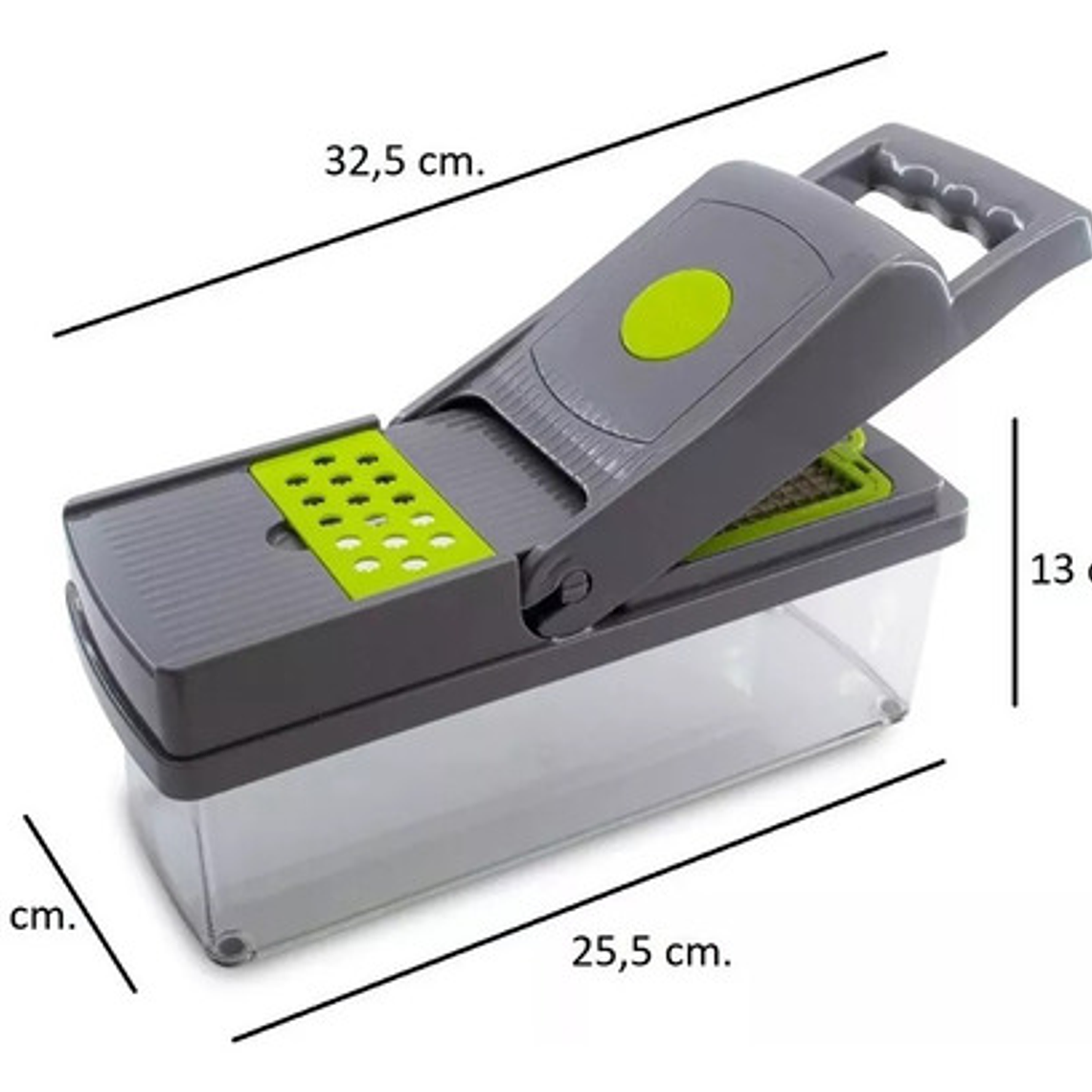 Mandolina Picador Cortador Rallador De Verduras 14 Piezas 8