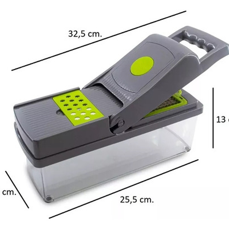 Mandolina Picador Cortador Rallador De Verduras 14 Piezas 8