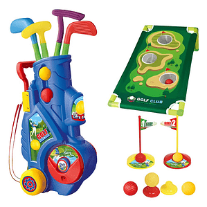 Juego De Mini Golf 17 Piezas Para Niños