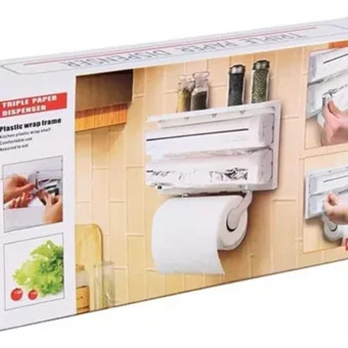 Dispesandor De Papel Cocina Corta Facil 2