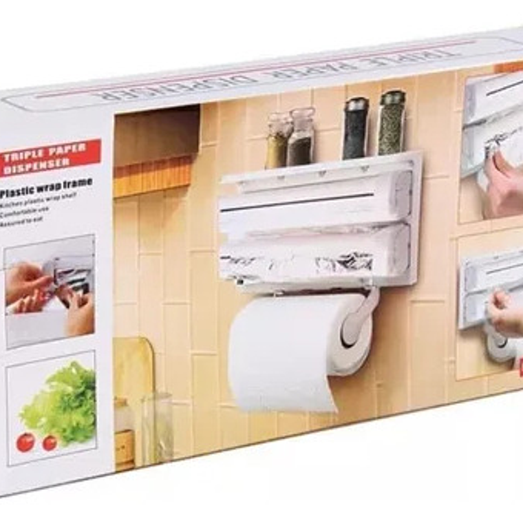 Dispesandor De Papel Cocina Corta Facil 2