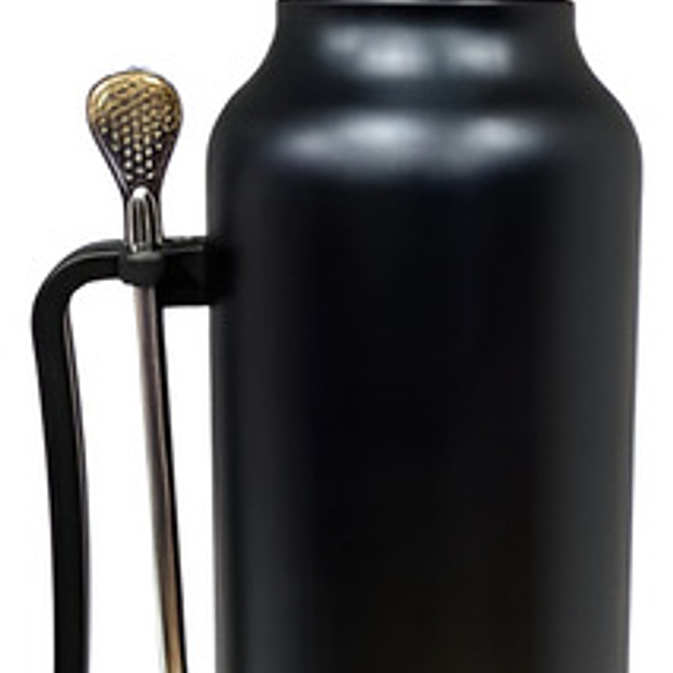 Termo Matero 1.3 Litros Acero Inoxidable + Mate Y Bombilla 1