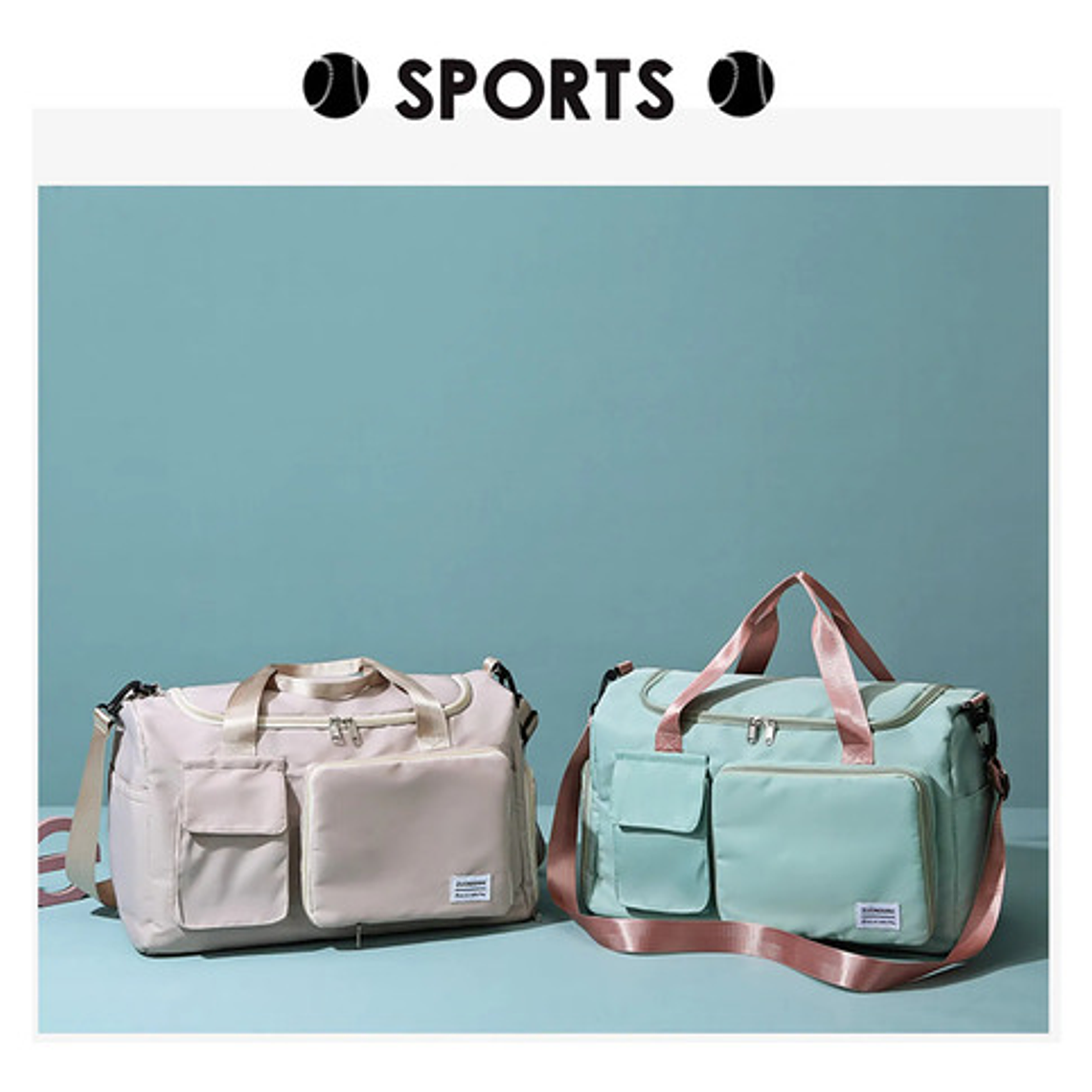 Bolso De Hombro Maleta Sports Gym Bolsa De Viaje 6