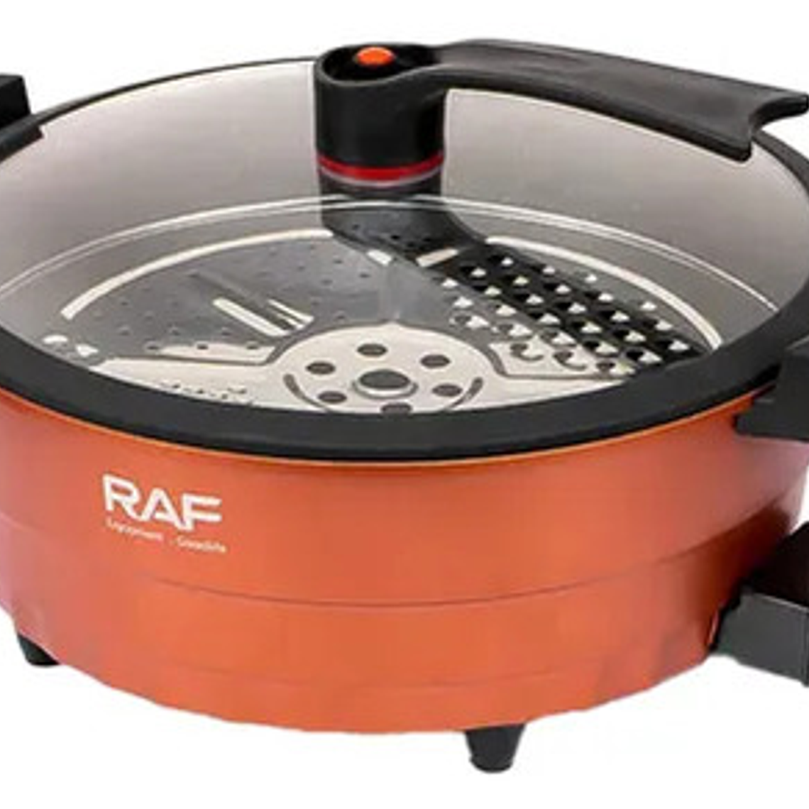 Olla Eléctrica Multifunción 6l 1350w R.5428l Raf Naranaja 1