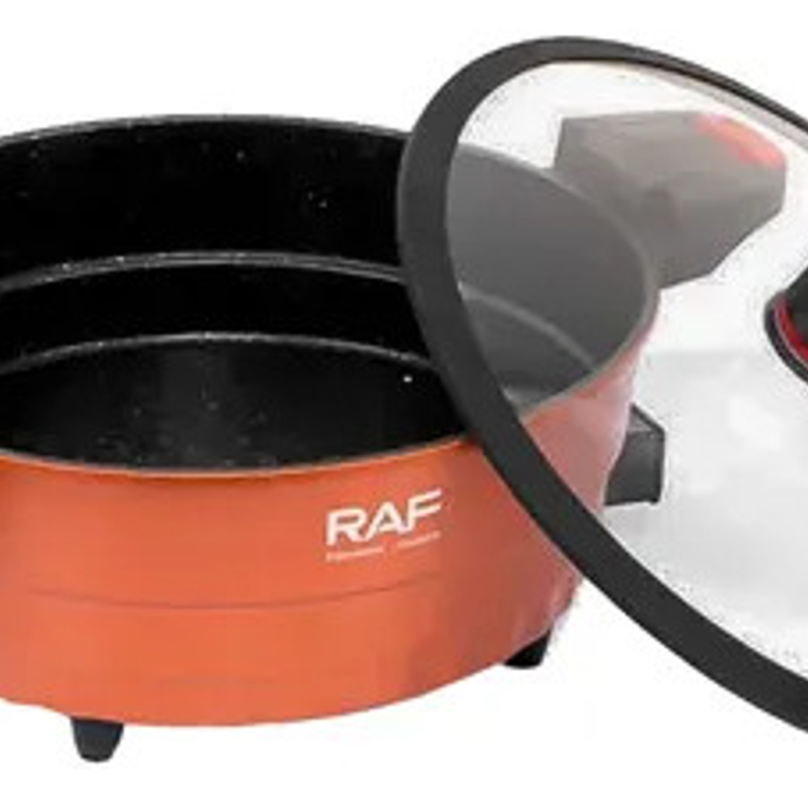 Olla Eléctrica Multifunción 6l 1350w R.5428l Raf Naranaja 3