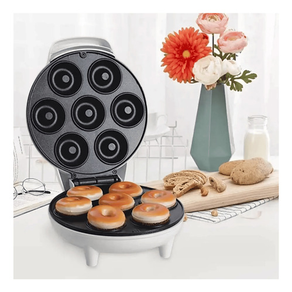 Maquina Para Mini Donas Postres Donuts 7 Donas 2