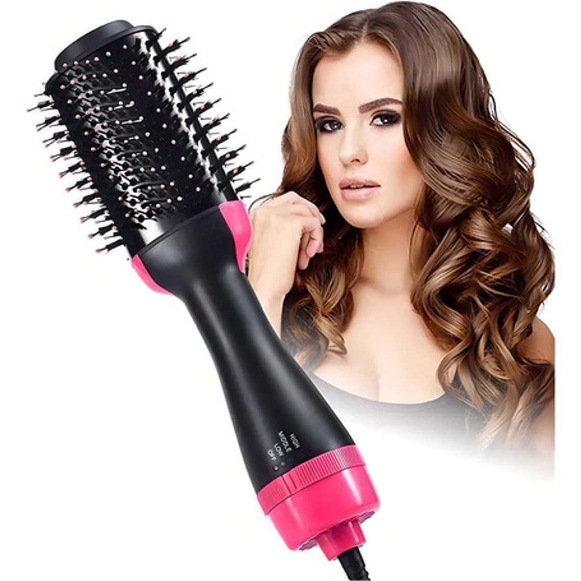 Cepillo Cabello Electrico Cepillo Secador Peine 2 En 1 1