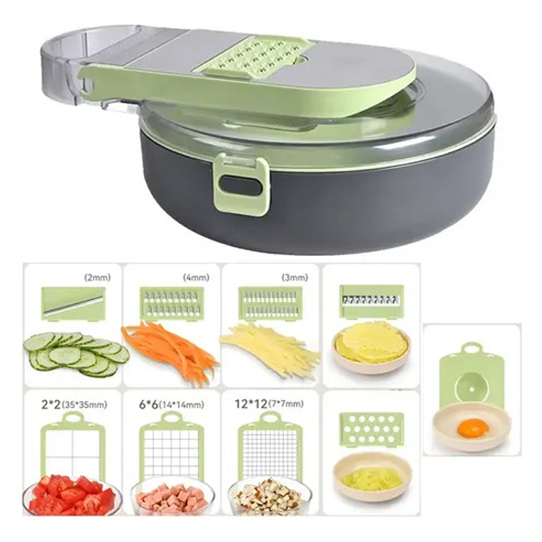 Cortador De Verduras Multifuncional Manual 9 En 1 3