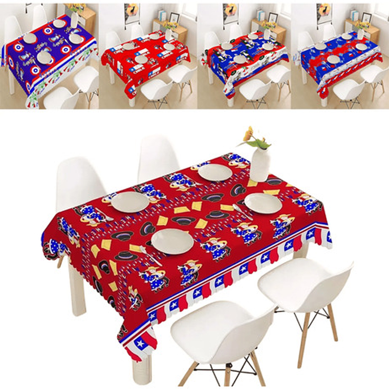 Mantel Dieciochero 150x220cm Fechas Patrias Fiesta Dieciocho 1