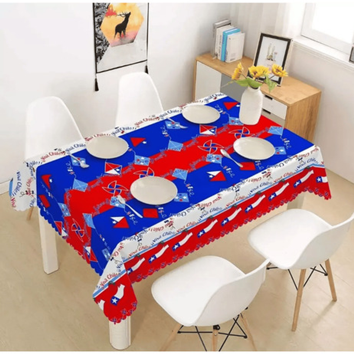 Mantel Dieciochero 150x220cm Fechas Patrias Fiesta Dieciocho 2