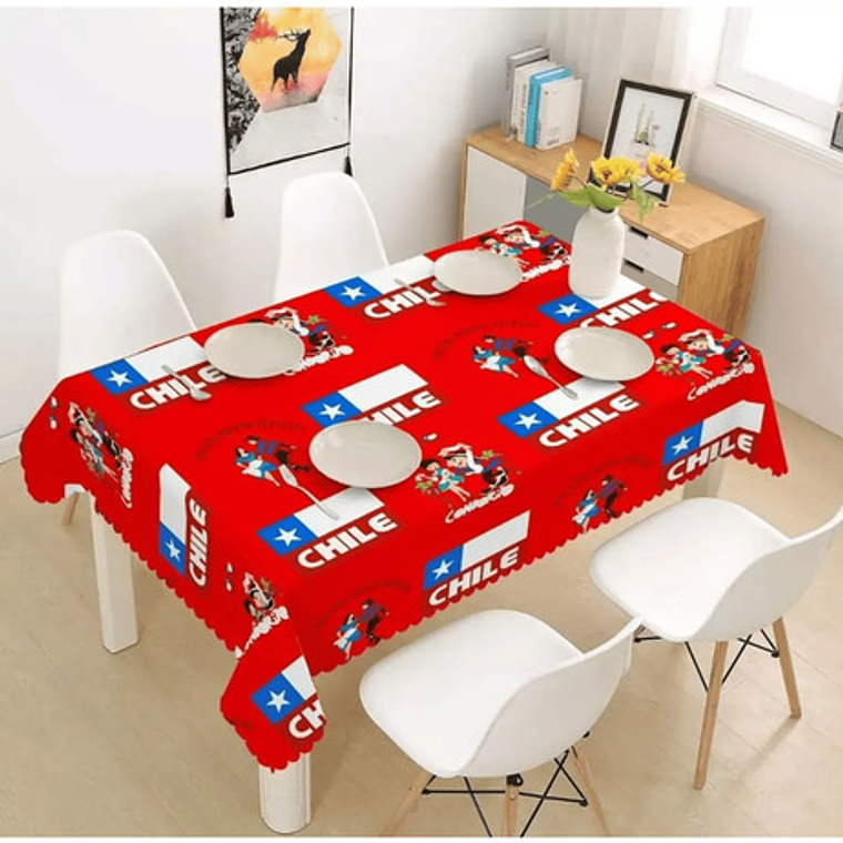 Mantel Dieciochero 150x220cm Fechas Patrias Fiesta Dieciocho 4