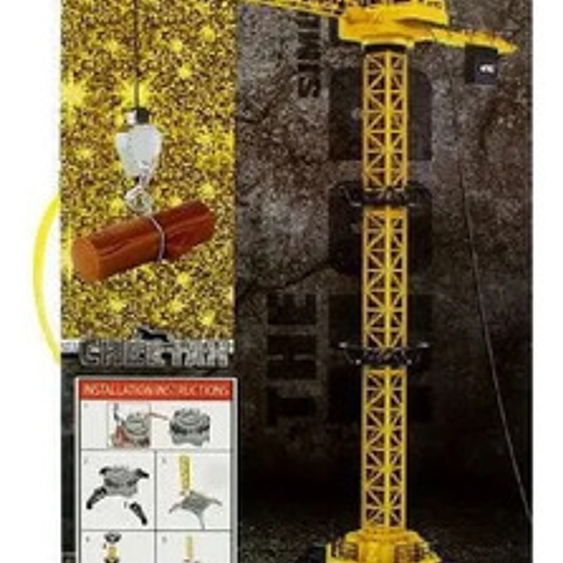 Mega Grua Eléctrica De Juguete Alámbrico 128cm Control 3
