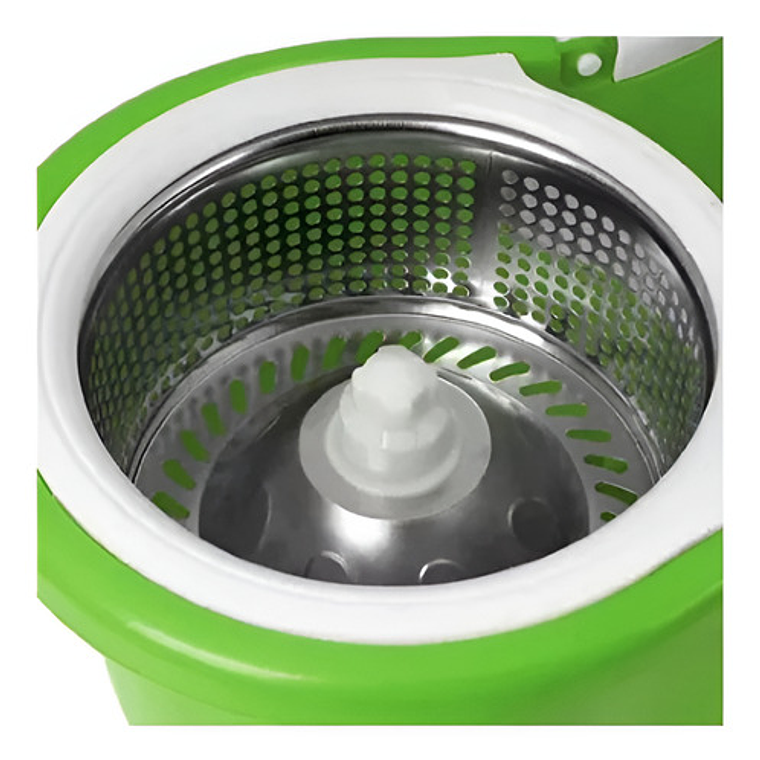 Mopa Balde Trapeador Centrifugado Enjuaga Giratorio 360 6