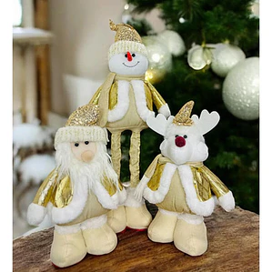Set 3 Muñecos Patas Largas Navidad