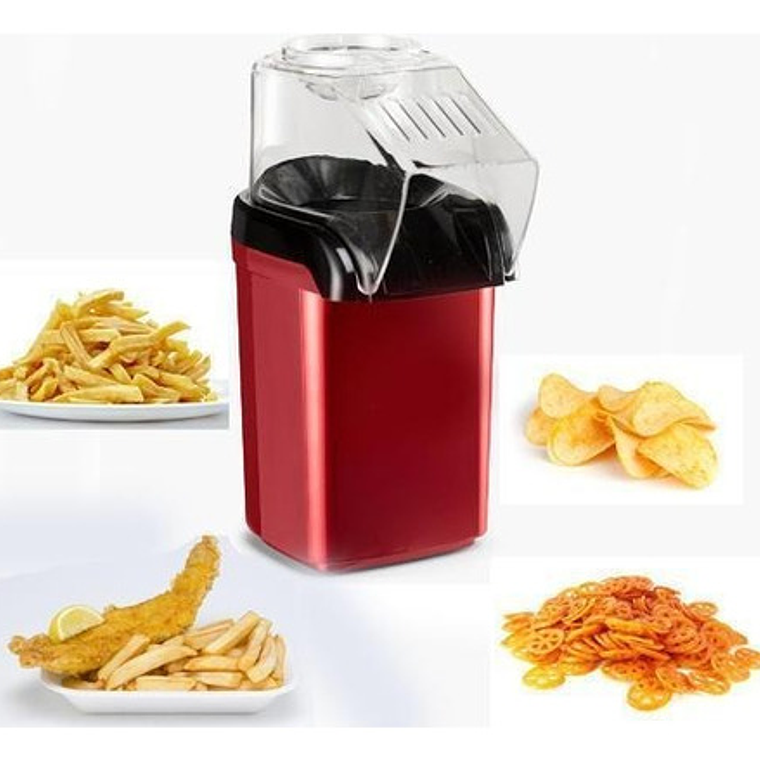 Maquina Cabritas Popcorn 1200w 3 Minutos Libre De Aceite Rojo 3