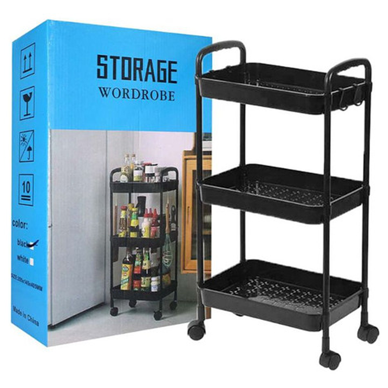 Carrito Organizador Multifuncional 3 Niveles Con Ruedas 1