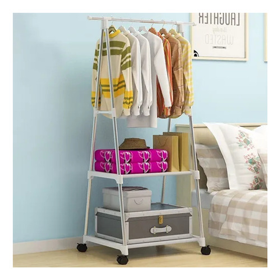 Colgador De Ropa Dormitorio Baño Lavanderia 3