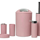 Set De Baño Rosado 8 Piezas Cotina Alfombra Organizador - Miniatura 4