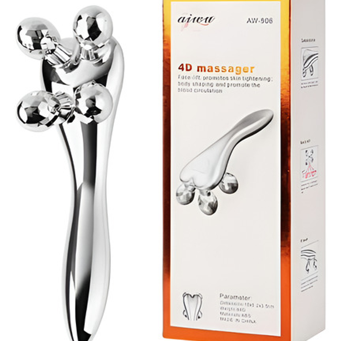 Rodillo De Masaje Facial 4d Multifuncional Circulación 1