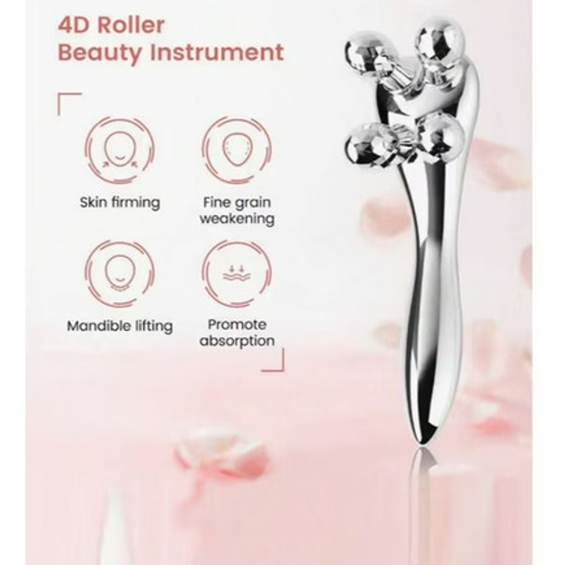 Rodillo De Masaje Facial 4d Multifuncional Circulación 3