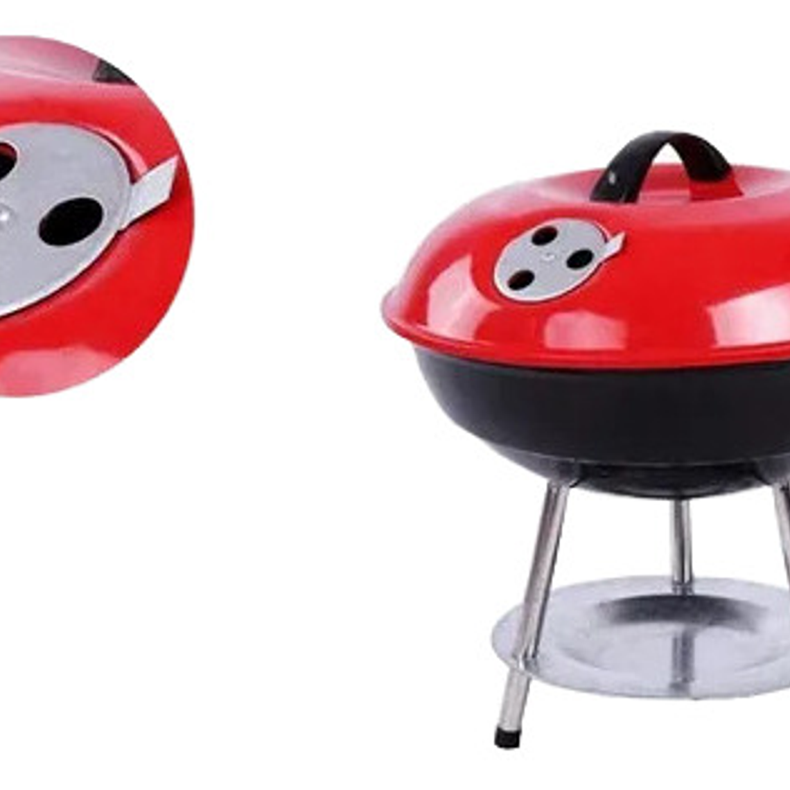 Barbacoa Para Jardín Carbón O Leña Parrilla Inoxidable 3