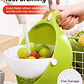 Bowl Colador Giratorio Para Frutas Y Verduras De Doble Capa - Miniatura 2