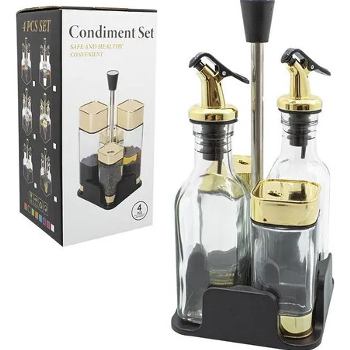 Set Organizador Condimentos Aceite Vinagre 1