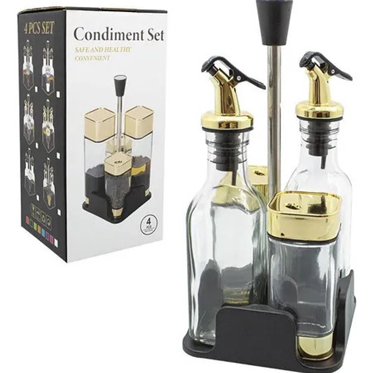 Set Organizador Condimentos Aceite Vinagre 1