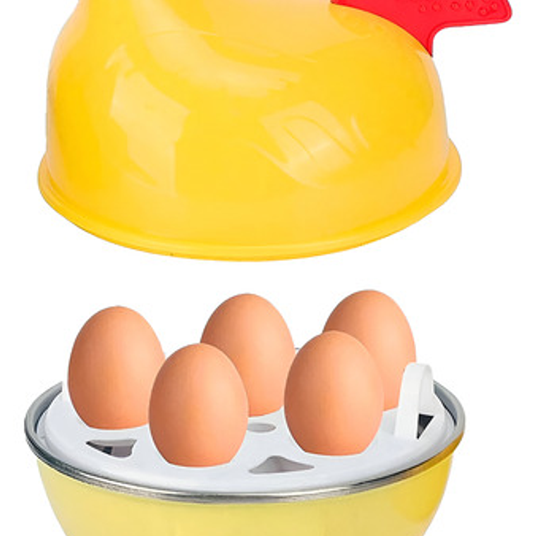 Gallina Cocedora De Huevos Al Vapor 7 Unidades Color Amarillo 1