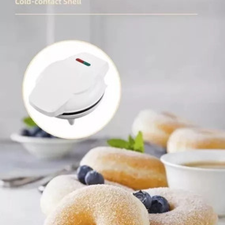 Máquina Mini Donas Antiadherente 7 Donas Blancas 1200w Compacta White-eu-220v 4