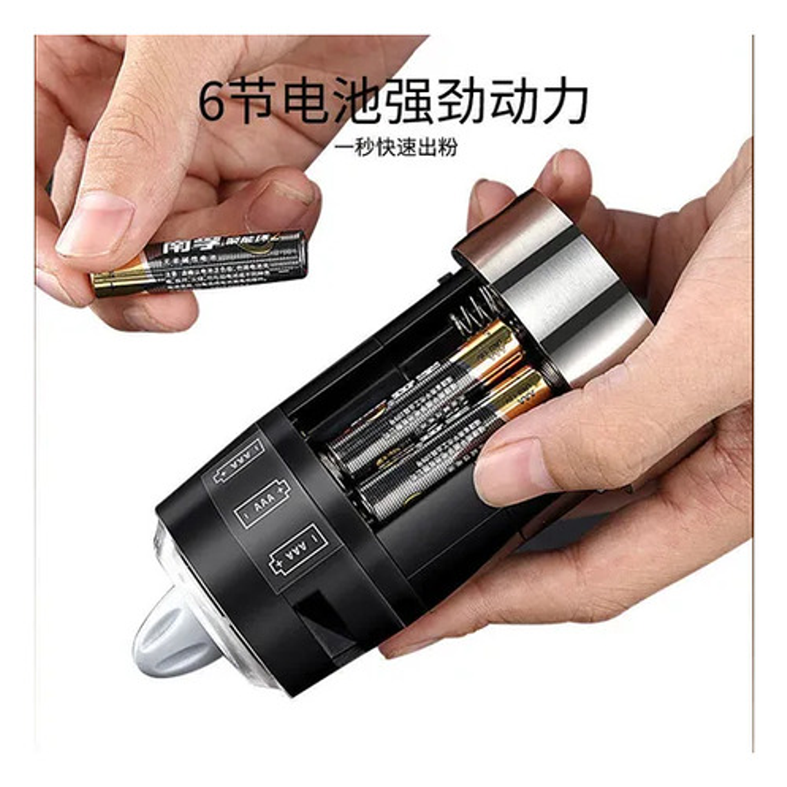 Molino Pimienta Sal Electrico Portatil Moledor Multiusos 3