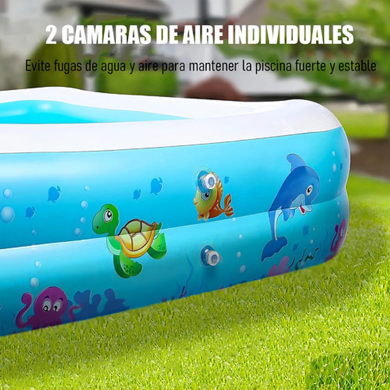 Piscina Inflable Para Niños Azul Claro Piscina Inflable Rectangular Piscina Niños Arcashopping Piscina Infantil Azul Claro Piscina Inflable Rectangular Piscinas Pequeñas Acolchada Niños 5