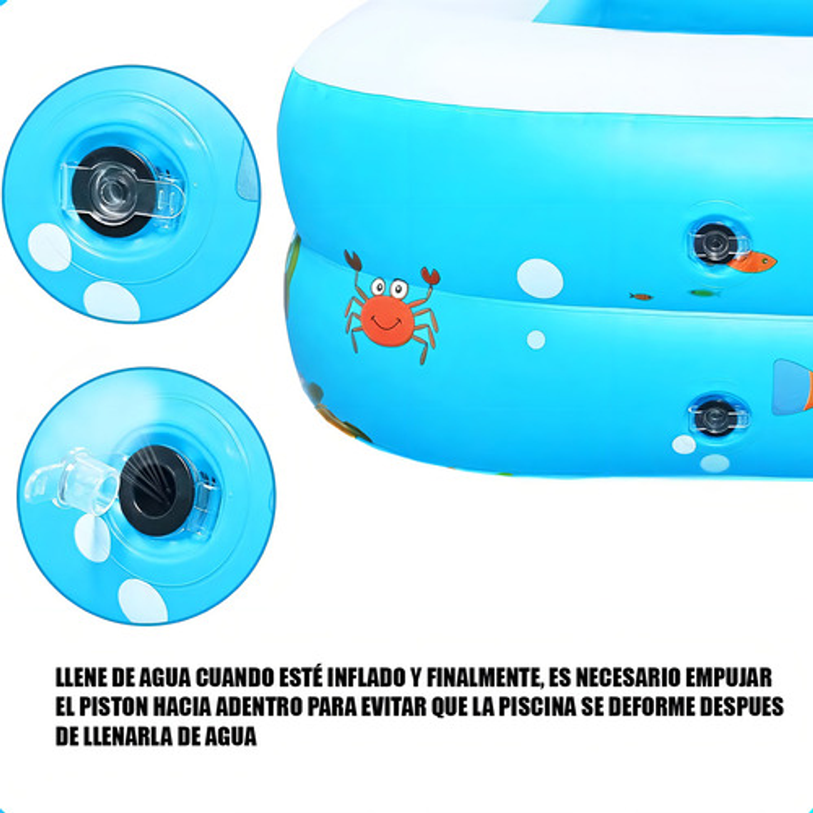 Piscina Inflable Para Niños Azul Claro Piscina Inflable Rectangular Piscina Niños Arcashopping Piscina Infantil Azul Claro Piscina Inflable Rectangular Piscinas Pequeñas Acolchada Niños 6