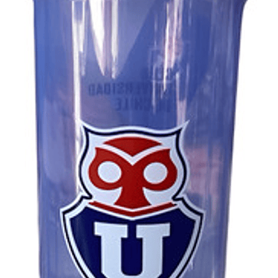Botella Vaso Shaker Universidad De Chile 800ml Mezclador Color Azul