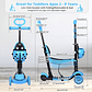 Monopatín Scooter 5 En 1 Con Luz Led Color Azul Mariquita - Miniatura 8