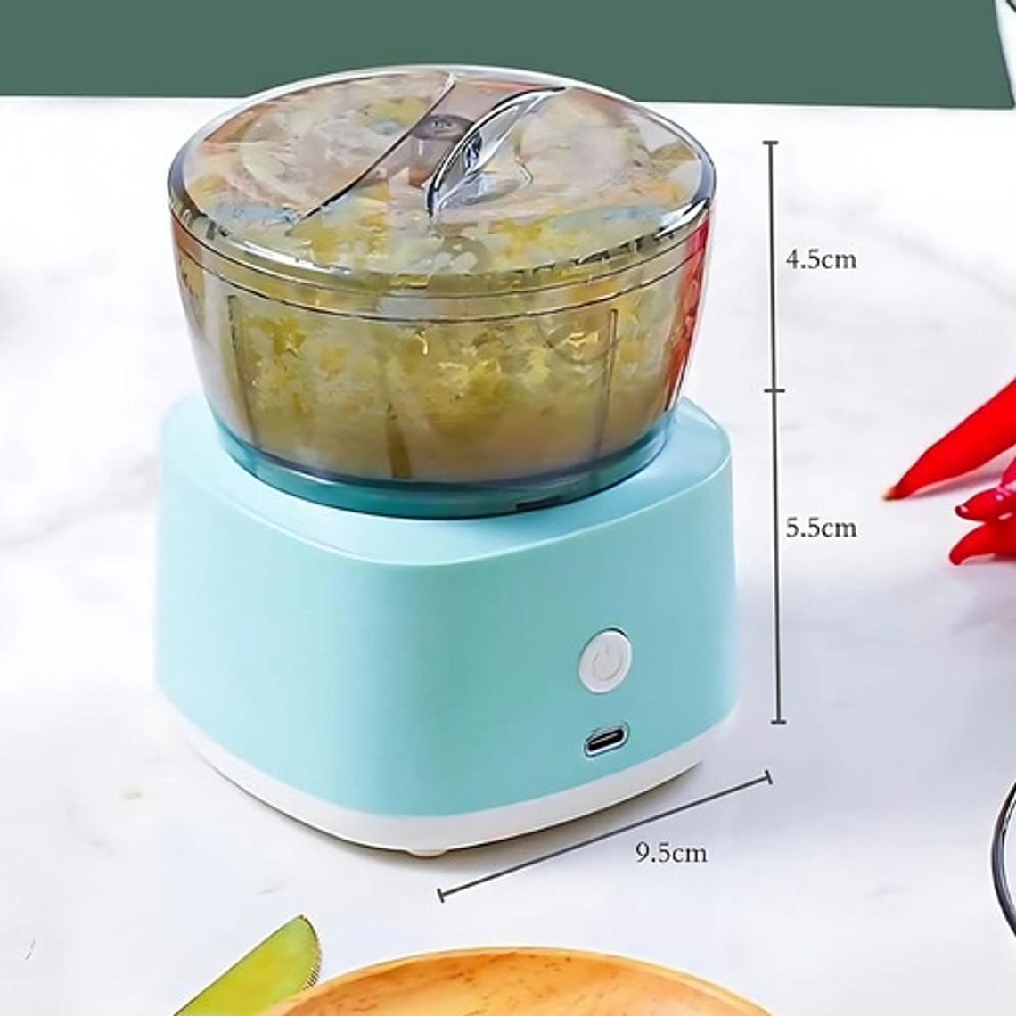 Mini Procesadora Eléctrica Portátil Tritura Alimentos Usb Color A Disponibilidad 3